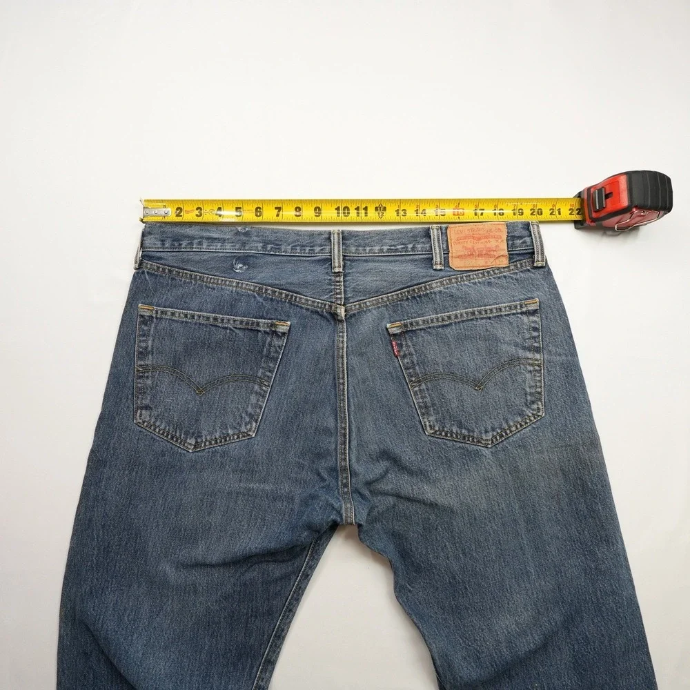 Levi's 501 Jeans‎ Mens 40X30 (39X29) Blue Denim Straight Fit Button Fly Pants